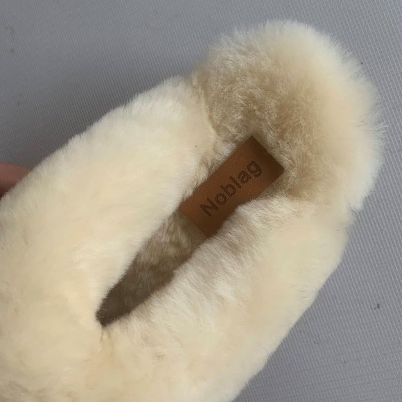 Noblag Khaki Sheepskin Slippers 100% Wool Fur Men\'s And Women\'s Slippers main image 4